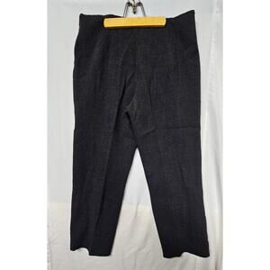 Vintage Linda Allard Ellen Tracy Unlined Wool Charcoal High Waist Straight Leg